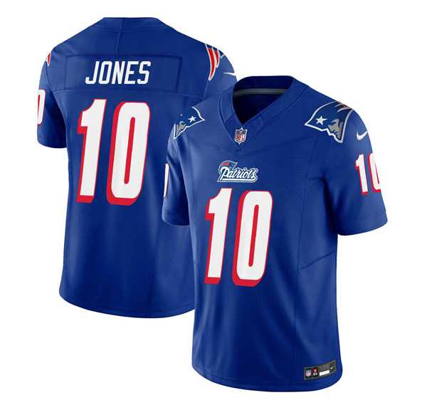 Men & Women & Youth New England Patriots #10 Mac Jones Blue 2023 F.U.S.E. Vapor Limited Jersey